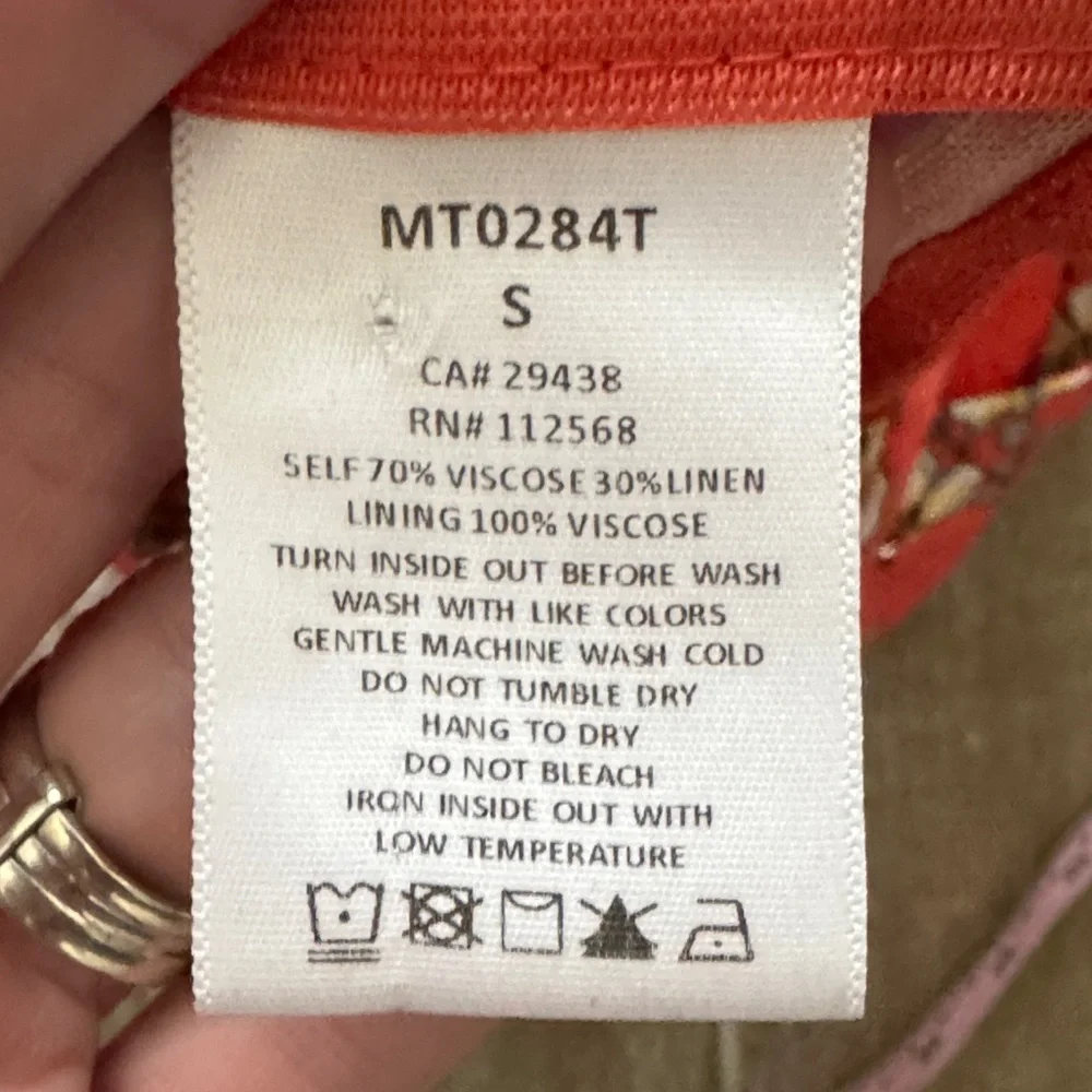 Miss Me Orange Red Floral Camisole Top - Picture 9 of 10